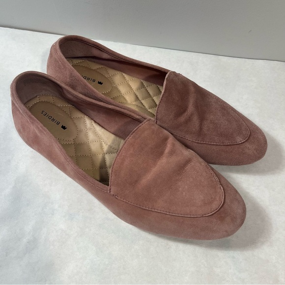 Birdies Vesper Rosewater Pink Suede Loafers Size 9 - Picture 3 of 10